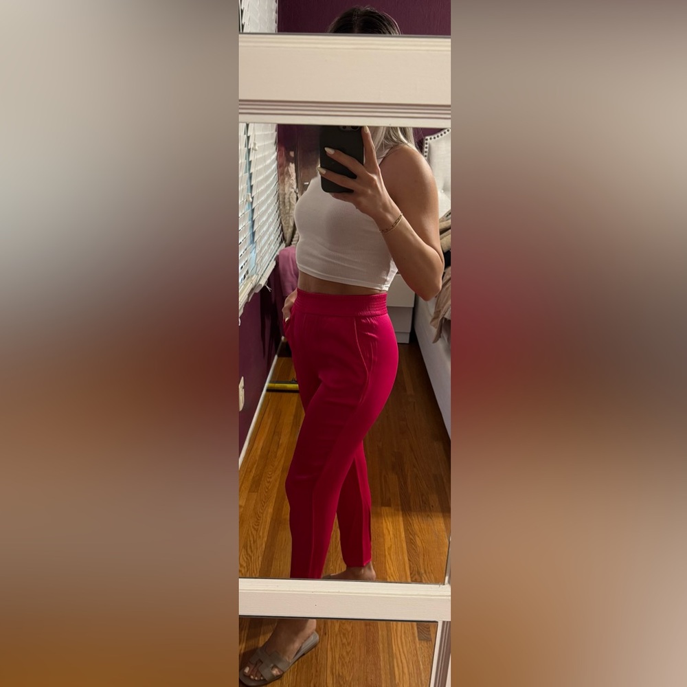 ZARA - WOMEN’S HOT PINK SATIN PANTS - SIZE XS - Picture 11 of 16